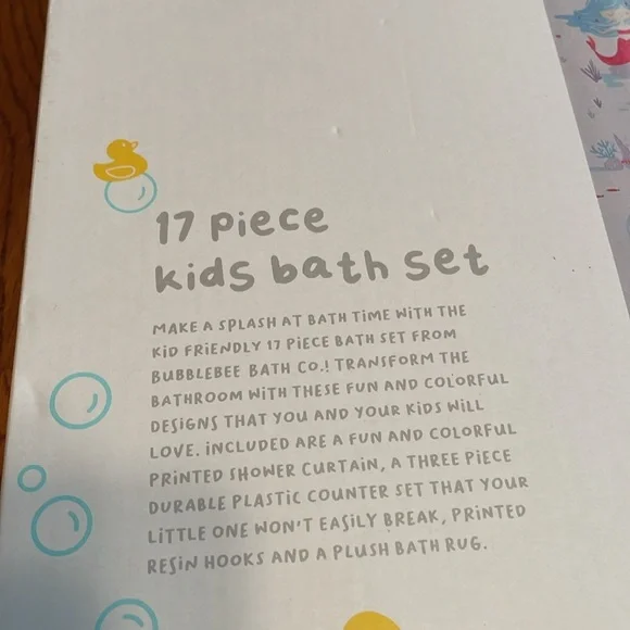 copy 🌸NWT BUMBLE BEE Bath Co 17 piece kids bath set - Picture 12 of 12